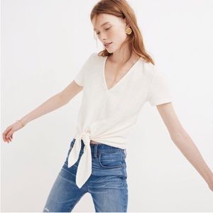Cute cream Madewell top // texture + thread